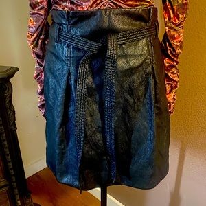 Free people leather skirt
